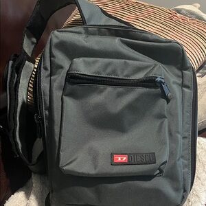 Diesel Charcoal Men's Messenger Bag